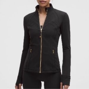 lululemon athletica Define Jacket - Black with Gold Accents